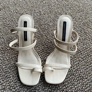 French Connection Tan  strapy sandal heels size 7.5